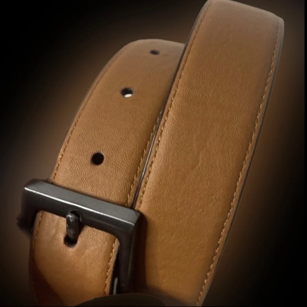 Nordstrom Kids Reversible Dress Belt Brown Faux Leather Size 28 AC294764KW